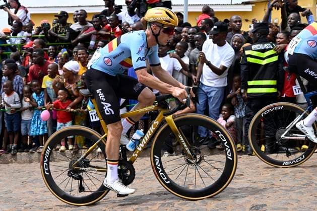 UCI 2025 Road World Championship, WM, Weltmeisterschaft Kigali 28 09 2025 KIGALI, RWANDA - SEPTEMBER 28 : Evenepoel Remco (BEL) during the Men Elite cycling road race of the UCI Road World Championships 2025 92nd edition an UCI World Championships cycling race of 267.5 km with start in Kigali and finish in Kigali on September 28, 2025 in Kigali, Rwanda, 28 09 2025 Kigali Rwanda  Copyright: xJanxDexMeuleneirx
