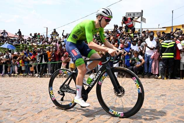 UCI 2025 Road World Championship, WM, Weltmeisterschaft Kigali 28 09 2025 KIGALI, RWANDA - SEPTEMBER 28 : Pogacar Tadej (SLO) during the Men Elite cycling road race of the UCI Road World Championships 2025 92nd edition an UCI World Championships cycling race of 267.5 km with start in Kigali and finish in Kigali on September 28, 2025 in Kigali, Rwanda, 28 09 2025 Kigali Rwanda  Copyright: xJanxDexMeuleneirx