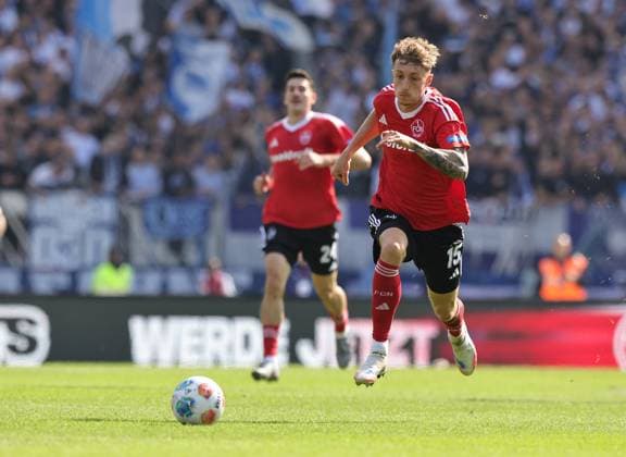 28 09 2025 Soccer Season 2025 2026 2 Soccer Bundesliga 07 Matchday 1 FC Nürnberg FCN Club Hertha BSC Berlin HBSC Sportfoto Zink DaMa xdaxmax DFL regulations prohibit any use of photographs as image sequences and or quasi video only for editorial use Tim Drexler 15, 1 FC Nürnberg FCN Freisteller Einzelbild
