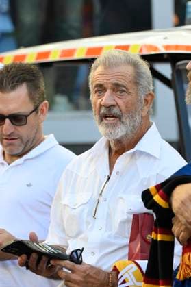 Mel Gibson during the Serie A Enilive soccer match between AS Roma and Hellas Verona at the Rome s Olympic stadium, Italy - Sunday, September 28, 2025. - Soccer.  Copyright: xFabrizioxCorradetti LaPressex