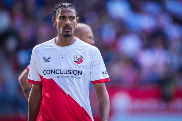 UTRECHT , 28-09-2025 , stadium Galgenwaard , season 2025 2026 , Dutch Eredivisie football , match between FC Utrecht and sc Heerenveen , picture shows FC Utrecht player Sebastien Haller Utrecht - Heerenveen  x31247664x Copyright: