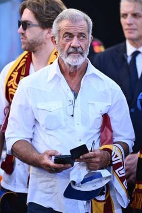 CALCIO - Serie A - AS Roma vs Hellas Verona FC Mel Gibson during the 5th day of the Serie A Championship between A.S. Roma and Hella Verona F.C. at the Olympic Stadium on September 28, 2025 in Rome, Italy. Rome Italy  Copyright: xIPAxSport ABACAx