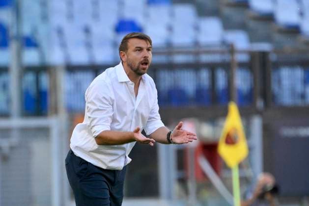 Verona™s head coach Paolo Zanetti during the Serie A Enilive soccer match between AS Roma and Hellas Verona at the Rome s Olympic stadium, Italy - Sunday, September 28, 2025. - Soccer.  Copyright: xFabrizioxCorradetti LaPressex