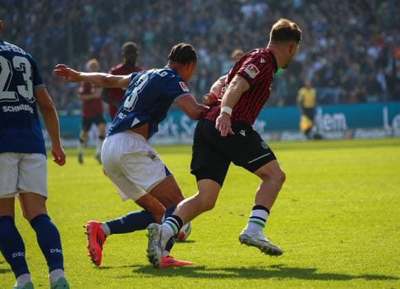 Germany Soccer 2 Bundesliga 2025 26, 7 Matchday Hannover 96 vs Arminia Bielefeld Heinz von Heiden Arena Stadion Hannover Joel Felix Arminia Bielefeld, 3 Hannover Copyright: xAymanxAlahmedx