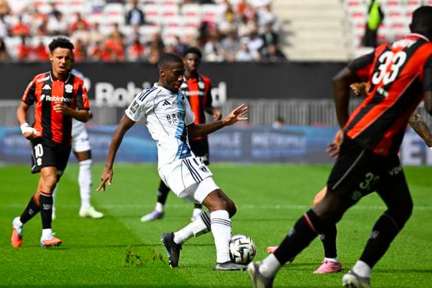 FOOTBALL : OGC Nice VS Paris FC - Ligue 1 McDonald s - 28 09 2025 Adama Camara (Paris FC) - Ligue 1 McDonald™s match between OGC Nice and Paris Football Club on September 28, 2025 at the Allianz Riviera Stadium in Nice. NiceFrance  Copyright: xWilliamxCannarellax