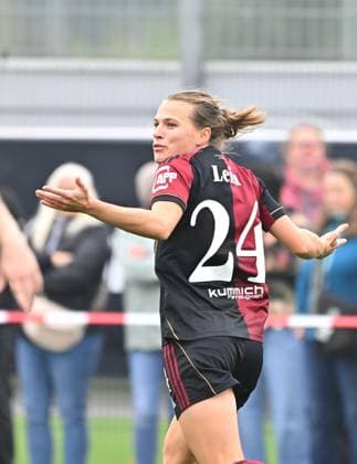 28 09 2025 Soccer season 2025 2026 1 DFB Cup 1 round FC Ingolstadt 04 FCI 1 FC Nuremberg FCN Club Clubwomen Sportfoto Zink MeZi xmexzix Nastassja Lein 24, 1 FC Nuremberg FCN disappointed disappointment questioning clueless