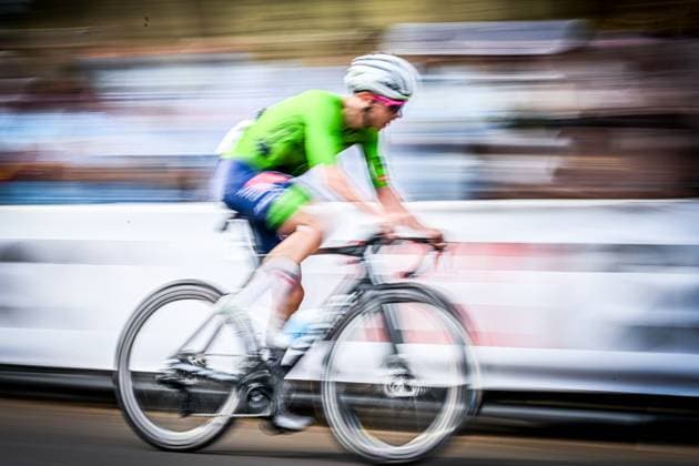 Slovenian Tadej Pogacar pictured in action during the elite men road race (267,5 km) at the cycling road World Championships in Kigali, Rwanda, Sunday 28 September 2025. The 2025 UCI Road World Championships take place from 21 to 28 September in Kigali, Rwanda. DIRKxWAEM  x135525948x