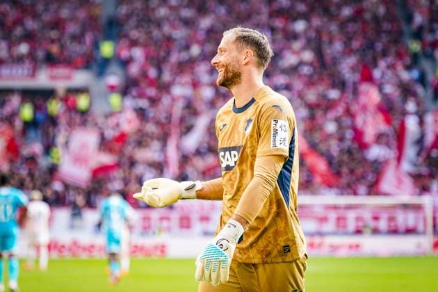 Germany Soccer Bundesliga 2025 26, 5 Matchday SC Freiburg vs TSG Hoffenheim Europa Park Stadion Freiburg Oliver Baumann TSG Hoffenheim, 1 Copyright: xJOERANxSTEINSIEKx