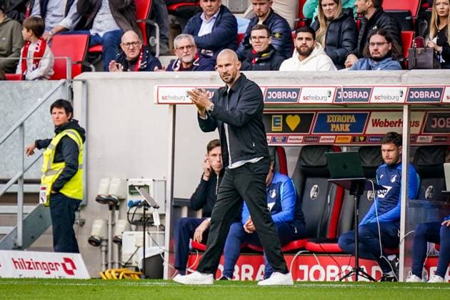 Germany Soccer Bundesliga 2025 26, 5 Matchday SC Freiburg vs TSG Hoffenheim Europa Park Stadion Freiburg Christian Ilzer Coach, TSG Hoffenheim Copyright: xJOERANxSTEINSIEKx