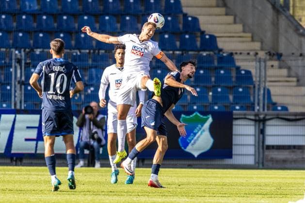 Football, Season 2025 2026, 3 Liga, Dietmar Hopp Stadion Sinsheim, Matchday 8, TSG Hoffenheim II SSV Ulm 1846 Soccer, 28 09 2025 28 09 2025, Football, Season 2025 2026, 3 Liga, Dietmar Hopp Stadion Sinsheim, Matchday 8, TSG Hoffenheim II SSV Ulm 1846 Soccer, 14 Dennis Dressel SSV Ulm 1846 Soccer Photo Lucca Fundel Sinsheim Dietmar Hopp Stadion Baden Württemberg Germany
