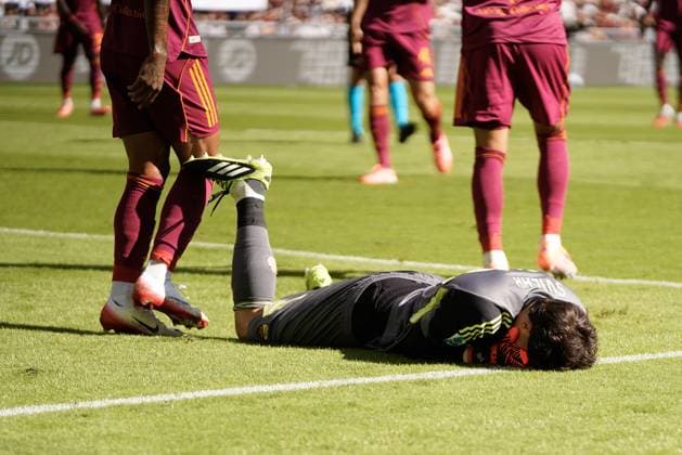 during the 5th day of the Serie A Championship between A.S. Roma vs Hellas Verona F.C. at the Olympic Stadium, Rome, italy on 28 September 2025  Copyright: xStefanoxDÂ offizi IPAxSportx xipa-agency.netx xx IPA_65874798 IPA_Agency_IPA65874798