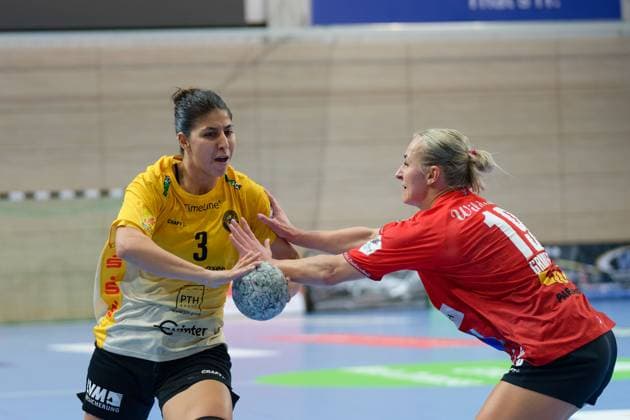 Handball, Women, DHB Cup, SV Union Halle-Neustadt - HC Roedertal