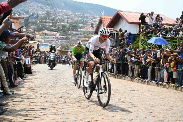 28-09-2025 World Championships Elite; 2025, Uae Team Emirates - Xrg; Del Toro Romero, Isaac; Pogacar, Tadej; Mur De Kigali; 