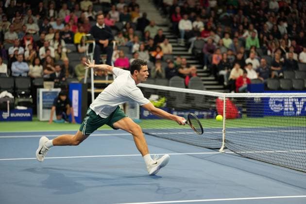 TENNIS : CO Met Orleans Open 2025 - Finale - ATP, Tennis Herren Challenger Tour 125 - 28 09 2025 josh Paris (GBR) during the CO Met OrlÃ ans Open 2025 final, ATP Challenger Tour 125 tennis tournament on 28 September 2025 at CO Met Arena in OrlÃ ans, France - Photo Alexandre Martins Psnewz  Copyright: xALEXANDRExMARTINSx
