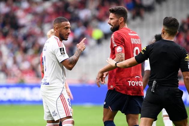 Lille OSC v Olympique Lyonnais - Ligue 1 McDonald s 2025 2026 09 Olivier GIROUD (losc) - 08 Corentin TOLISSO (ol) during the Ligue 1 McDonald s match between Lille and Lyon at Stade Pierre Mauroy on September 28, 2025 in Lille, France. Lille France  Copyright: xFEPx 776348143