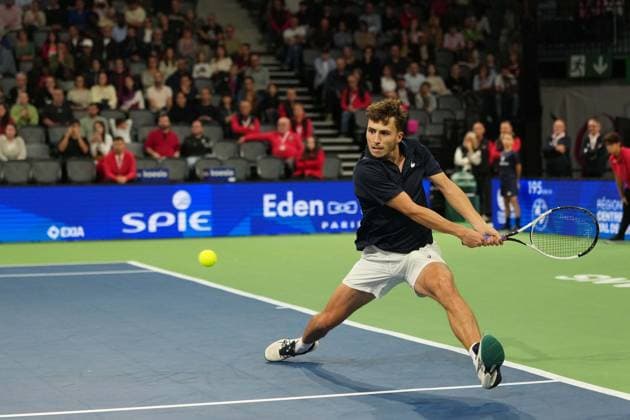 TENNIS : CO Met Orleans Open 2025 - Finale - ATP, Tennis Herren Challenger Tour 125 - 28 09 2025 Clement Chidekh (FRA) during the CO Met OrlÃ ans Open 2025 final, ATP Challenger Tour 125 tennis tournament on 28 September 2025 at CO Met Arena in OrlÃ ans, France - Photo Alexandre Martins Psnewz  Copyright: xALEXANDRExMARTINSx