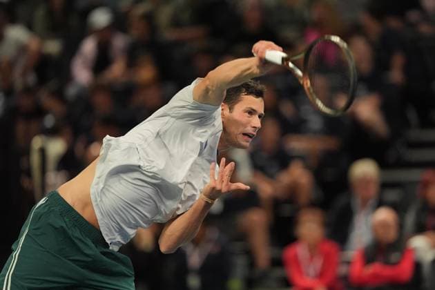 TENNIS : CO Met Orleans Open 2025 - Finale - ATP, Tennis Herren Challenger Tour 125 - 28 09 2025 josh Paris (GBR) during the CO Met OrlÃ ans Open 2025 final, ATP Challenger Tour 125 tennis tournament on 28 September 2025 at CO Met Arena in OrlÃ ans, France - Photo Alexandre Martins Psnewz  Copyright: xALEXANDRExMARTINSx