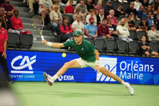 TENNIS : CO Met Orleans Open 2025 - Finale - ATP, Tennis Herren Challenger Tour 125 - 28 09 2025 RaphaÃ«l Collignon (BEL) during the CO Met OrlÃ ans Open 2025 final, ATP Challenger Tour 125 tennis tournament on 28 September 2025 at CO Met Arena in OrlÃ ans, France - Photo Alexandre Martins Psnewz  Copyright: xALEXANDRExMARTINSx