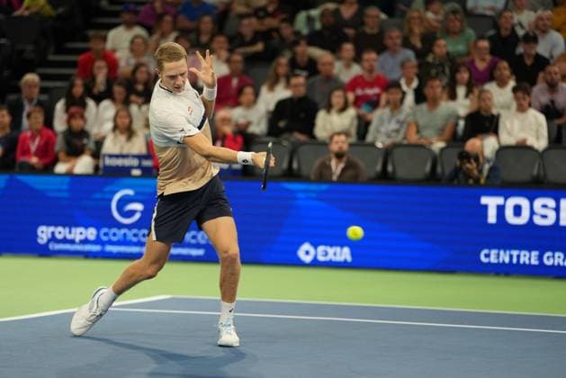 TENNIS : CO Met Orleans Open 2025 - Finale - ATP, Tennis Herren Challenger Tour 125 - 28 09 2025 Martin Landaluce (ESP) during the CO Met OrlÃ ans Open 2025 final, ATP Challenger Tour 125 tennis tournament on 28 September 2025 at CO Met Arena in OrlÃ ans, France - Photo Alexandre Martins Psnewz  Copyright: xALEXANDRExMARTINSx