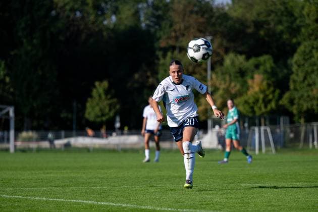 Laura Gloning TSG Hoffenheim, 20 on the ball, GER, SpVgg Greuther Fuerth vs TSG 1899 Hoffenheim, Soccer Women DFB Cup, 1 Round, Season 2025 2026, 28 09 2025 GER, SpVgg Greuther Fuerth vs TSG 1899 Hoffenheim, Soccer Women DFB Cup, 1 Round, Season 2025 2026, 28 09 2025 Fuerth Copyright: xEibner-Pressefoto Memmlerx EP_MMR