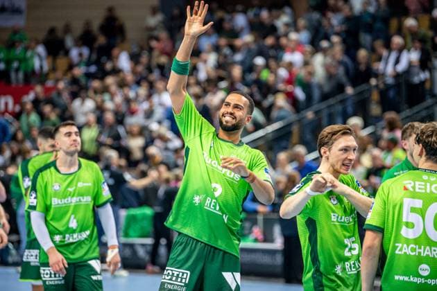 Handball Bundesliga HSG Wetzlar GWD Minden, 28 09 25 Philipp Ahouansou HSG Wetzlar, 19 , Handball Bundesliga HSG Wetzlar GWD Minden Wetzlar, 28 09 25 Copyright: xBEAUTIFULxSPORTS Roeczeyx