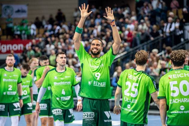 Handball Bundesliga HSG Wetzlar GWD Minden, 28 09 25 Philipp Ahouansou HSG Wetzlar, 19 Handball Bundesliga HSG Wetzlar GWD Minden Wetzlar, 28 09 25 Copyright: xBEAUTIFULxSPORTS Roeczeyx
