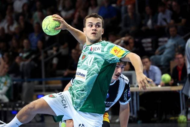 DEU, DHB, 1 HBL, Fuechse Berlin vs ThSV Eisenach, 28 09 2025, Max Schmeling Halle, Berlin, DEU, DHB, 1 HBL, Fuechse Berlin vs ThSV Eisenach, in the picture Tim Freihoefer Fuechse Berlin 20 nordphotoxGmbHx xEngler nph00076