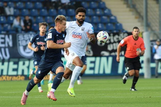 GER, TSG 1899 Hoffenheim II vs SSV Ulm, Football, 3 Liga, Matchday 8, Season 2025 2026, 02 08 2025 DFL DFB REGULATIONS PROHIBIT ANY USE OF PHOTOGRAPHS as IMAGE SEQUENCES and or QUASI VIDEO GER,TSG 1899 Hoffenheim II vs SSV Ulm, Football, 3 Liga, Matchday 8, Season 2025 2026, 02 08 2025 Hoffenheim Copyright: xEibner-Pressefoto JoergxHirschx EP_JHH