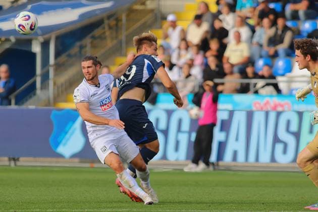 GER, TSG 1899 Hoffenheim II vs SSV Ulm, Football, 3 Liga, Matchday 8, Season 2025 2026, 02 08 2025 DFL DFB REGULATIONS PROHIBIT ANY USE OF PHOTOGRAPHS as IMAGE SEQUENCES and or QUASI VIDEO GER,TSG 1899 Hoffenheim II vs SSV Ulm, Football, 3 Liga, Matchday 8, Season 2025 2026, 02 08 2025 Hoffenheim Copyright: xEibner-Pressefoto JoergxHirschx EP_JHH