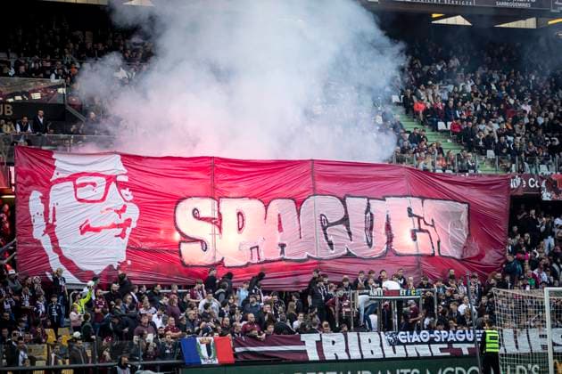FOOTBALL: Ligue 1 Metz vs L Havre. 6me journee 28 09 2025 STADE SAINT-SYMPHORIEN Ambiance avec des supporters de l equipe de Metz  Copyright: xElyxandroxCEGARRAx