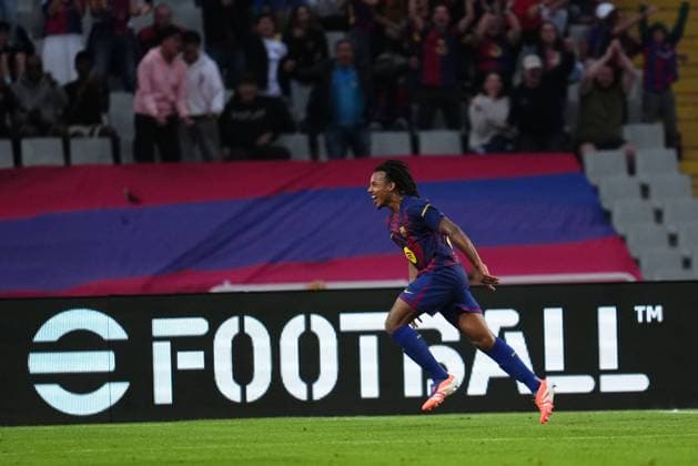 during the La Liga EA Sports match between FC Barcelona, Barca and Real Sociedad played at Lluis Companys Stadium on September 28 2025 in Barcelona, Spain. (Photo by Bagu Blanco PRESSIN) Copyright: xBaguxBlancox xPRESSINx