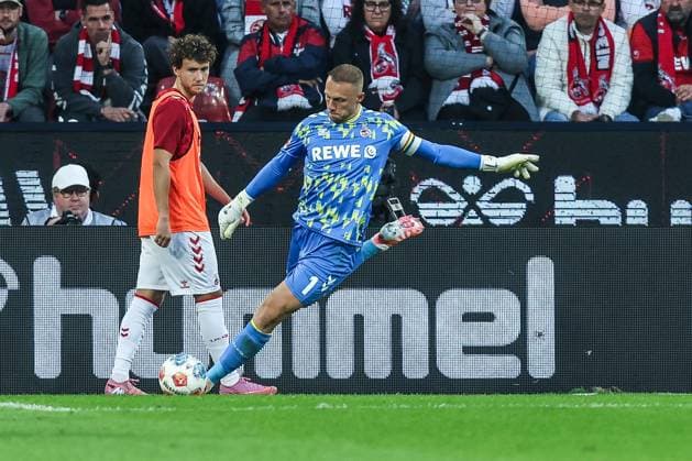 Sport, Football, Bundesliga Season 2025 2026 5 Matchday 1 FC Köln VfB Stuttgart 28 09 2025, RheinEnergieSTADION Marvin Schwäbe 1 FC Köln, 1 Köln RheinEnergieSTADION North Rhine-Westphalia Germany