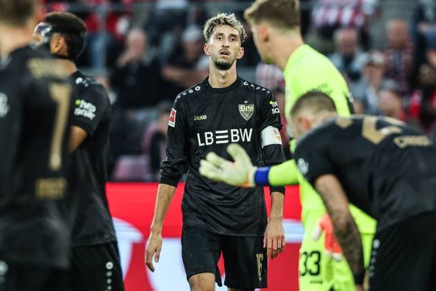 Sport, Football, Bundesliga Season 2025 2026 5 Matchday 1 FC Köln VfB Stuttgart 28 09 2025, RheinEnergieSTADION Atakan Karazor VfB Stuttgart, 16 Köln RheinEnergieSTADION North Rhine-Westphalia Germany