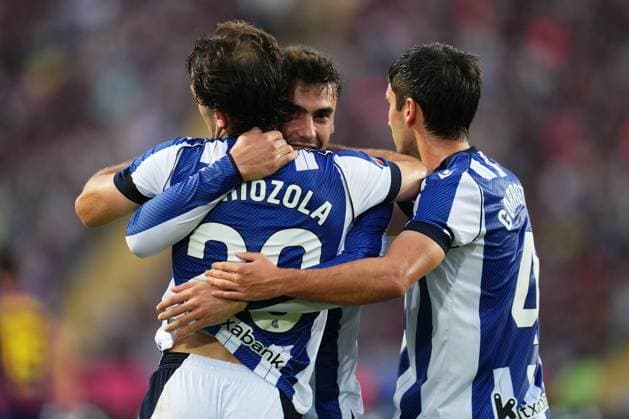 ESP: FC Barcelona, Barca - Real Sociedad. La Liga EA Sports. Date 7 during the La Liga EA Sports match between FC Barcelona and Real Sociedad played at Lluis Companys Stadium on September 28 2025 in Barcelona, Spain. kpng Copyright: xBaguxBlancox xPRESSINx PS_240928_BAR_RSO_2526_008
