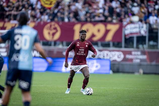 FOOTBALL: Ligue 1 Metz vs L Havre. 6me journee 28 09 2025 STADE SAINT-SYMPHORIEN Yegbe Terry 15  Copyright: xelyxandroxcegarrax