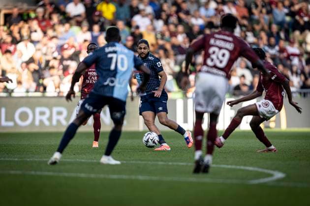 FOOTBALL: Ligue 1 Metz vs L Havre. 6me journee 28 09 2025 STADE SAINT-SYMPHORIEN Reda Khadra 30  Copyright: xelyxandroxcegarrax