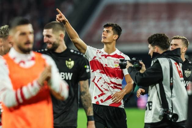 Sport, Football, Bundesliga Season 2025 2026 5 Matchday 1 FC Köln VfB Stuttgart 28 09 2025, RheinEnergieSTADION Chema Andres VfB Stuttgart, 30 Köln RheinEnergieSTADION North Rhine-Westphalia Germany