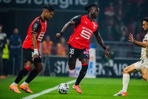 FOOTBALL : Stade Rennais vs RC Lens - Ligue 1 - JournÃ e 6 - 28 09 2025 Alidu Seidu (Stade Rennais) RennesFrance  Copyright: xBaptistexAutissierx