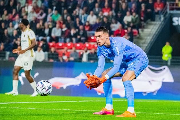 FOOTBALL : Stade Rennais vs RC Lens - Ligue 1 - JournÃ e 6 - 28 09 2025 Robin Risser (RC Lens) RennesFrance  Copyright: xBaptistexAutissierx