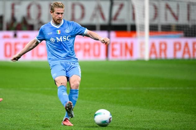 Kevin De Bruyne of SSC Napoli in action during the Serie A 2025 2026 football match between AC Milan and SSC Napoli at San Siro Stadium in Milano (Italy), September 28, 2025. andreaxstaccioli