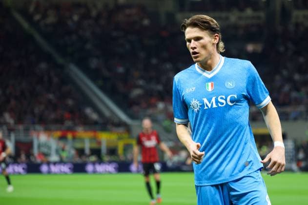 Serie A football match - 2025 26 Milan vs. Napoli Scott McTominay of SSC Napoli During the football match on September 28, 2025, valid for the Italian Serie A - 2025 26 championship in Milan at the San Siro Stadium between AC Milan and SSC Napoli. Pictured: MILANO Stadio San Siro Lombardia ITALIA Copyright: xFABIOxSASSOxFabioxSassox Milan Napoli2025_09_28Fabio Sasso4965