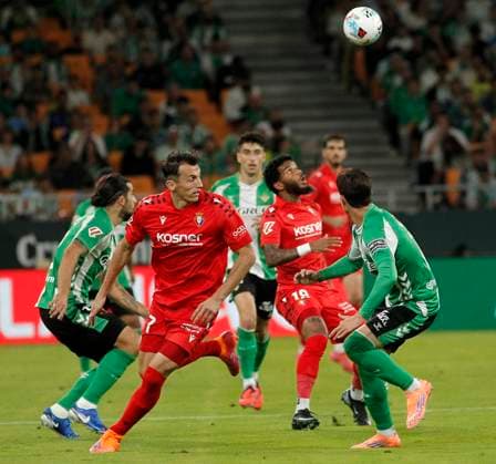 Spanish La Liga EA Sports soccer match Betis vs Osasuna at La Cartuja Stadium in Sevilla, Spain. 28 September 2025 JORNADA 7 LIGA EA SPORTS 900 Cordon Press  900 CordonxPress LOF - Betis vs Osasuna