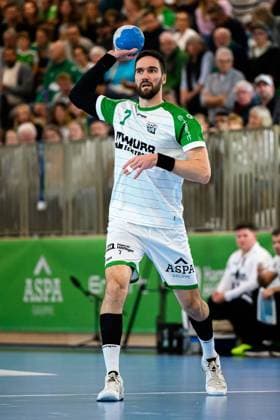 Backngang 2 HBL 25 26 HC Oppenweiler Backnang HSG Krefeld Dominik Weiß Backnang Murrtal Arena Baden Württemberg Germany