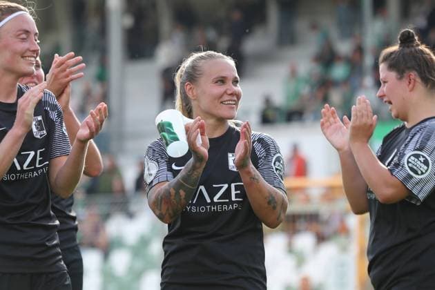 Soccer DFB Cup Women BSG Chemie Leipzig vs FC Carl Zeiss Jena 28 09 2025 Marlene Haberecht 11, Chemie Leipzig Soccer, DFB Cup Women, Season 2025 2026, 1 Round BSG Chemie Leipzig vs FC Carl Zeiss Jena on 28 09 2025 at Alfred Kunze Sportpark, Leipzig Leutzsch Copyright: xBEAUTIFULxSPORTS JanxKaeferx