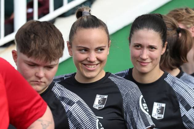 Soccer DFB Cup Women BSG Chemie Leipzig vs FC Carl Zeiss Jena 28 09 2025 Karla Wienecke 8, Chemie Leipzig Soccer, DFB Cup Women, Season 2025 2026, 1 Round BSG Chemie Leipzig vs FC Carl Zeiss Jena on 28 09 2025 at Alfred Kunze Sportpark, Leipzig Leutzsch Copyright: xBEAUTIFULxSPORTS JanxKaeferx