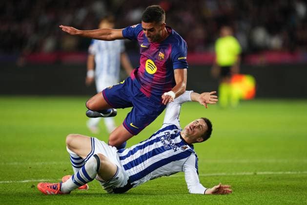 ESP: FC Barcelona, Barca - Real Sociedad. La Liga EA Sports. Date 7 Ferran Torres of FC Barcelona during the La Liga EA Sports match between FC Barcelona and Real Sociedad played at Lluis Companys Stadium on September 28 2025 in Barcelona, Spain. kpng Copyright: xBaguxBlancox xPRESSINx PS_240928_BAR_RSO_2526_308