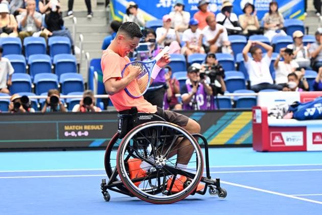 Tokito Oda (JPN), SEPTEMBER 29, 2025 - Wheelchair Tennis : Kinoshita Group Japan Open Wheelchair Tennis Championships 2025 Men s Wheelchair Tennis Singles Final at Ariake Coliseum, Tokyo, Japan. Noxthirdxpartyxsales  aflo_305192279