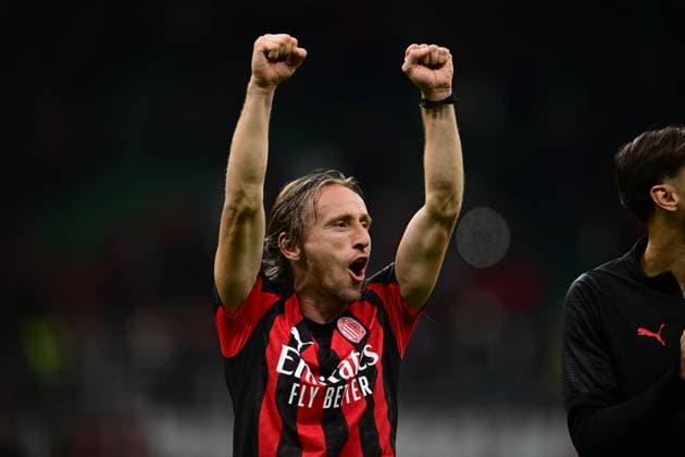 AC Milan v SSC Napoli - Serie A Luka Modric of AC Milan celebrates after winning during the Serie A Enilive match between AC Milan and SSC Napoli at San Siro Stadium in Milan, Italy, on September 28, 2025. Milan Lombardy Italy  Copyright: xAndreaxDiodatox originalFilename:diodato-acmilanv250928_nptgi.jpg