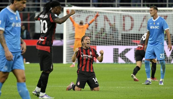 Foto IPP Paolo Bona Milano 28 09 2025 Campionato Serie A di Calcio stagione 2025 2026 partita Milan-Napoli Nella foto Luka Modric esulta dopo la vittoria Italy Photo Press Worldwide Copyright italy Italy ITALY  Copyright: xR4924_italyphotopressx