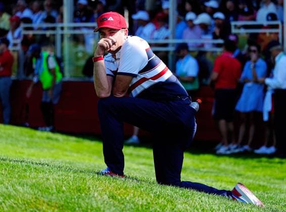 GOLF - Ryder Cup 2025 FARMINGDALE,NEW YORK,USA,28.SEP.25 - GOLF - Ryder Cup 2025, Bethpage Black Course. Image shows captain Keegan Bradley (USA).  GEPAxpictures xBrianxSpurlock
